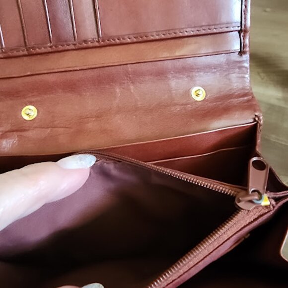 Talbots Woven Leather Wallet/Clutch - Picture 9 of 14